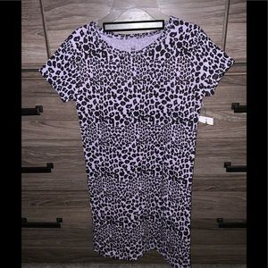 Girls Light Purple Leopard Dress / bathing suit cover / or ~ nightgown..